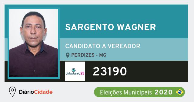 Sargento Wagner 23190 | Vereador | Perdizes (MG)