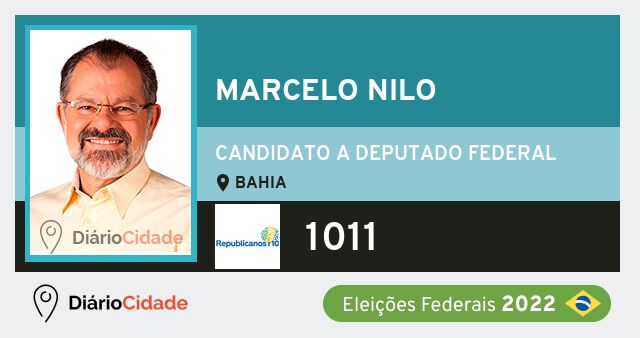 Foto de Marcelo Nilo 1011, candidato a deputado federal da Bahia