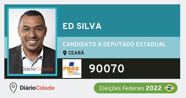 Foto de Ed Silva 90070, candidato a deputado estadual do Ceará