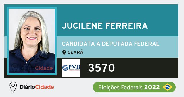 Foto de Jucilene Ferreira 3570, candidato a deputado federal do Ceará