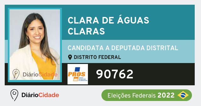 Foto de Clara de Águas Claras 90762, candidato a deputado distrital do Distrito Federal