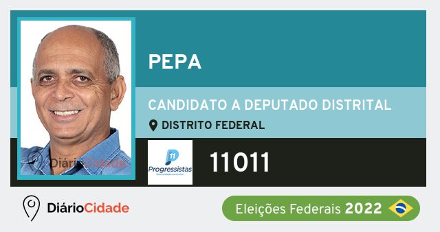 Foto de Pepa 11011, candidato a deputado distrital do Distrito Federal