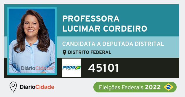 Foto de Professora Lucimar Cordeiro 45101, candidato a deputado distrital do Distrito Federal