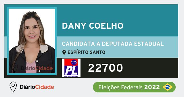 Foto de Dany Coelho 22700, candidato a deputado estadual do Espírito Santo