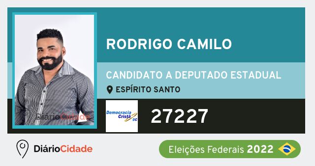 Foto de Rodrigo Camilo 27227, candidato a deputado estadual do Espírito Santo