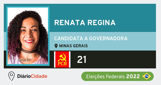 Foto de Renata Regina 21, candidato a governador de Minas Gerais