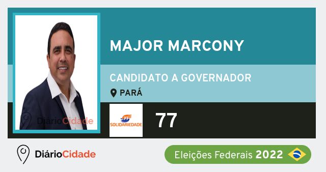 Foto de Major Marcony 77, candidato a governador do Pará