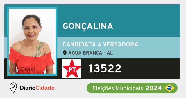 Santinho de Gonçalina ( 13522 ), candidato a Vereador em Água Branca - AL, nas Eleições 2024